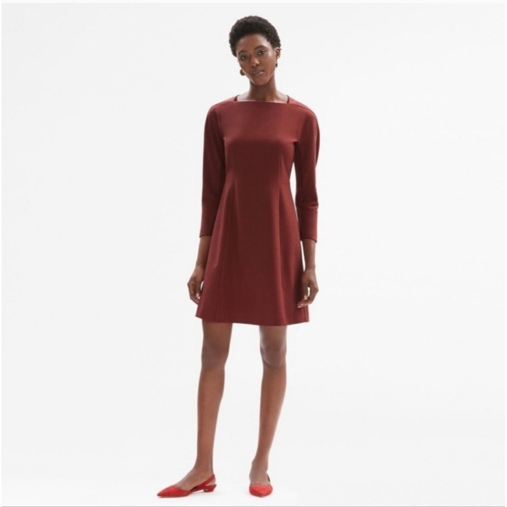 M.M. LaFleur Jeanette Dress Size 10 Brick Red